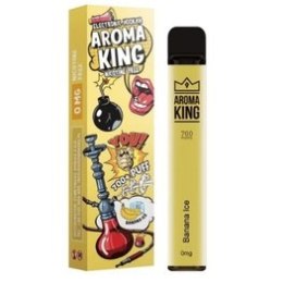 Aroma King Hookah 700+ 0mg - Banana Ice