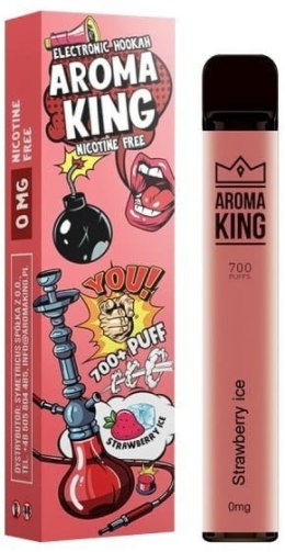 Aroma King Hookah 700+ 0mg - Strawberry Ice