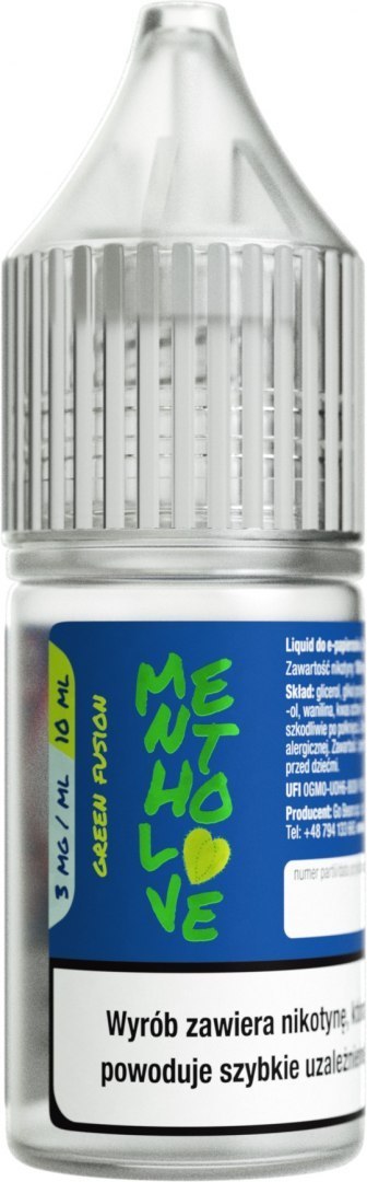 Liquid Mentholove Nicotine - Green Fusion 3mg