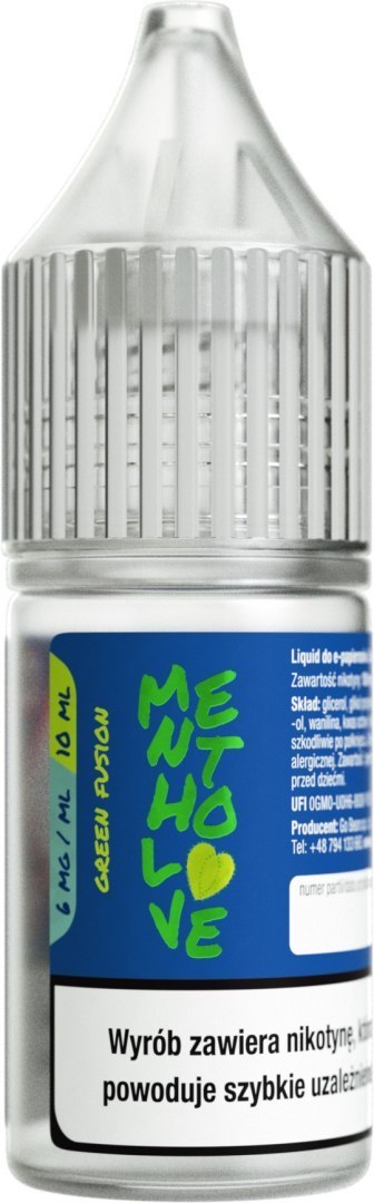 Liquid Mentholove Nicotine - Green Fusion 6mg