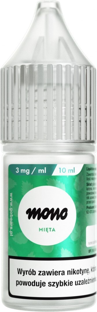 Liquid MONO nicotine - Mięta- 3mg