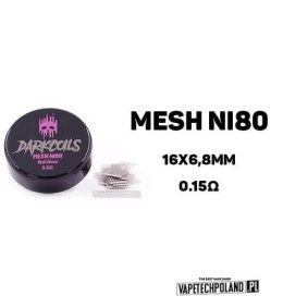 Siatka DARK COILS - MESH Ni80 16x6,8mm 0,15ohm (10szt)