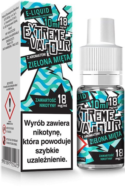 Extreme Vapour - Zielona mięta 12 mg 10 ml