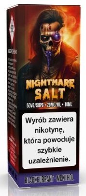 NIGHTMARE - 10ml Blackcurrant Menthol 20mg Salt