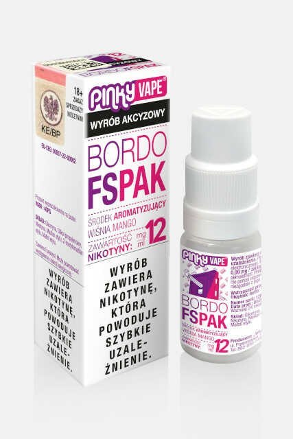 Liquid Pinky Vape Bordo Fspak 12mg 10ml