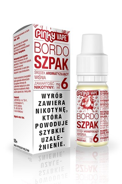 Liquid Pinky Vape Bordo Szpak 6mg 10ml