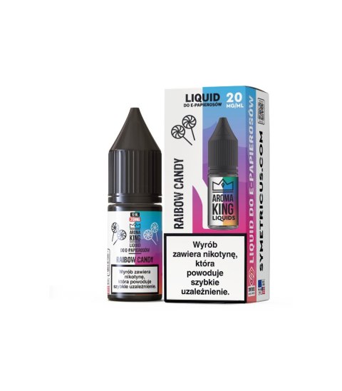 Liquid Aroma King Salt 10 ml - Rainbow Candy 20 mg