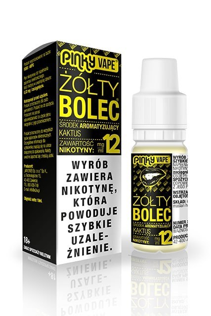 Liquid Pinky Vape Żółty Bolec 12mg 10ml