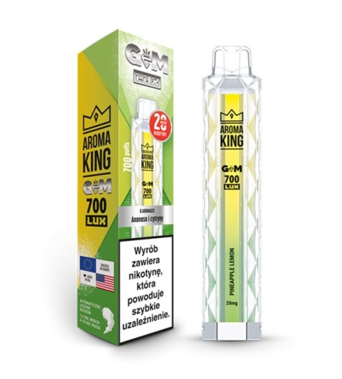 Aroma King GEM LUX 700 20mg - Pineapple Lemon