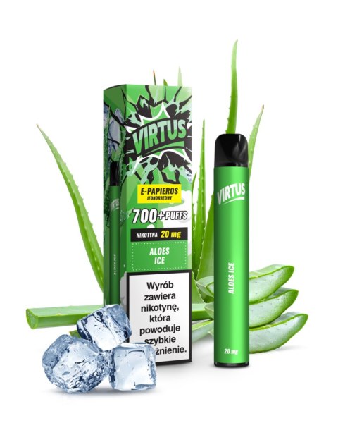 E-PAPIEROS Virtus 700+ Aloes Ice 20mg