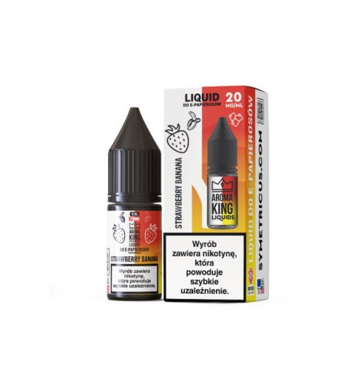 Liquid Aroma King 0 mg 10 ml - Strawberry Banana