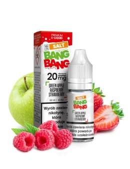 Liquid Bang Bang Salt 20mg 10ml - Green Apple Raspberry Strawberry