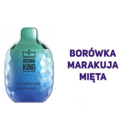 Aroma King Jewel 8000 puffs 0mg - Blueberry Mint Passionfruit