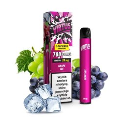E-PAPIEROS Virtus 700+ Grape Ice 20mg