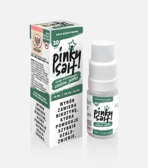 Liquid Pinky Vape Salt - 10ml Zielone Jabłko 20mg