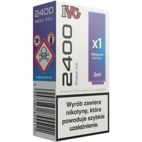 IVG 2400 Pod Grape Ice 20mg 2ml