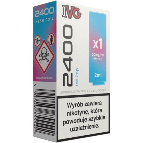 IVG 2400 Pod Ice Pop 20mg 2ml