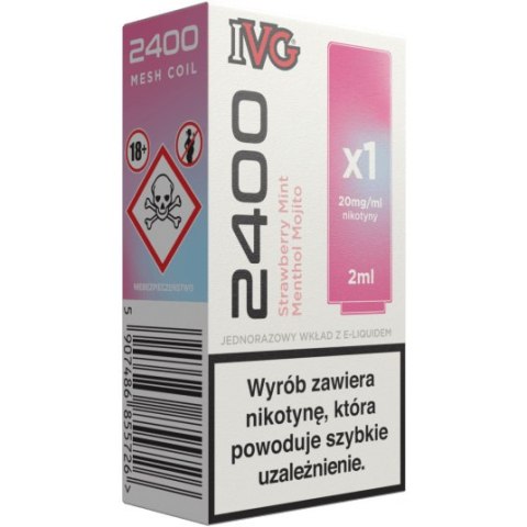 IVG 2400 Pod Strawberry Mint Menthol Mojito