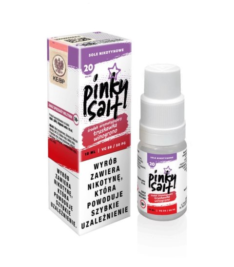 Liquid Pinky Vape Salt - 10ml Truskawka Winogron 20mg