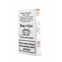 Shot Baza King e-Cigar 60ml 60/40 - 18mg 6x10ml (op.120szt)