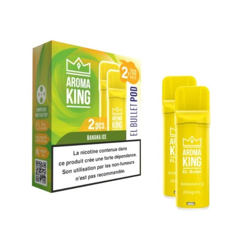 Wkład Aroma King EL Bullet - 2x Banana Ice