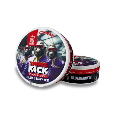 Woreczki Nikotynowe Aroma King Triple Kick - Blueberry Ice 20mg NoNic