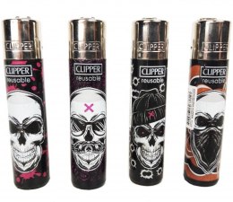 Zapalniczka Clipper - Crazy Skulls Mix Colors