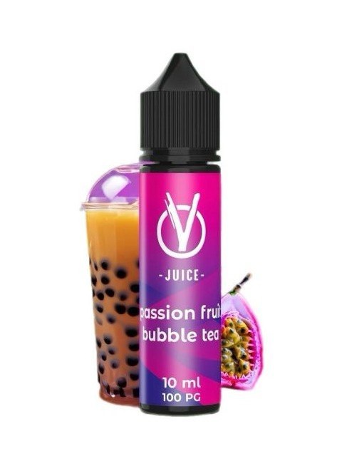 Longfill VBar VJuice 10/60ml - Passion Fruit Bubble Tea