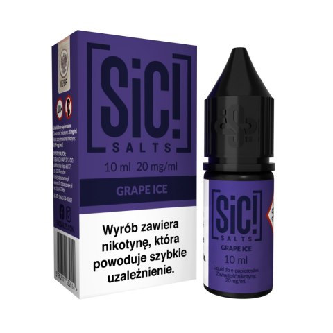 Liquid Sic Salts 10ml Grape Ice 20mg