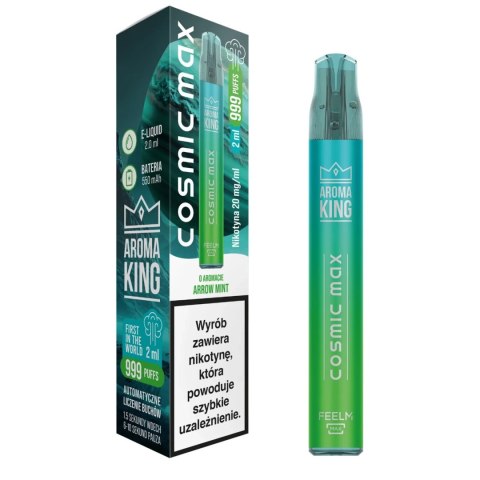 Aroma King Cosmic Max - Arrow Mint - 999+ puffs 20mg