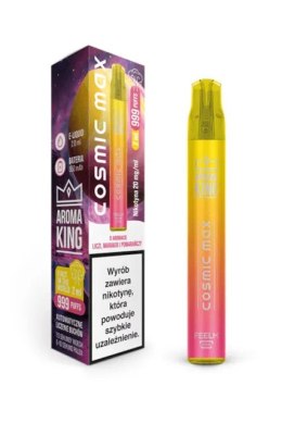 Aroma King Cosmic Max - Lychee Passion Fruit Orange - 999+ puffs 20mg