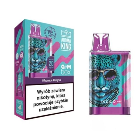 Aroma King GEM BOX - Winogrono - 700 puffs 20mg