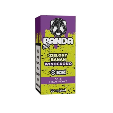 Liquid PANDA Salt 10ml - Zielony Banan Winogron 20mg