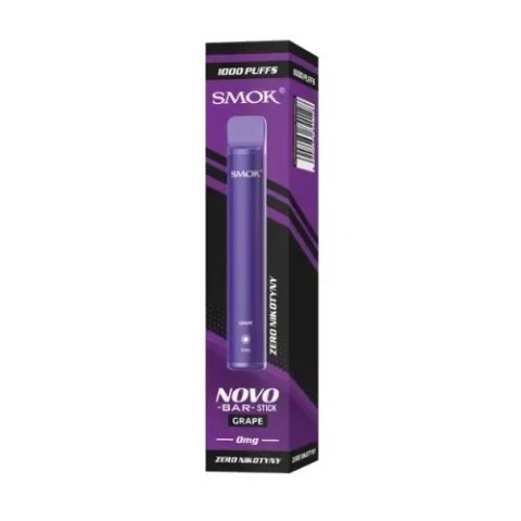 E-papieros Jednorazowy Smok NOVOBAR Stick - Grape 0mg