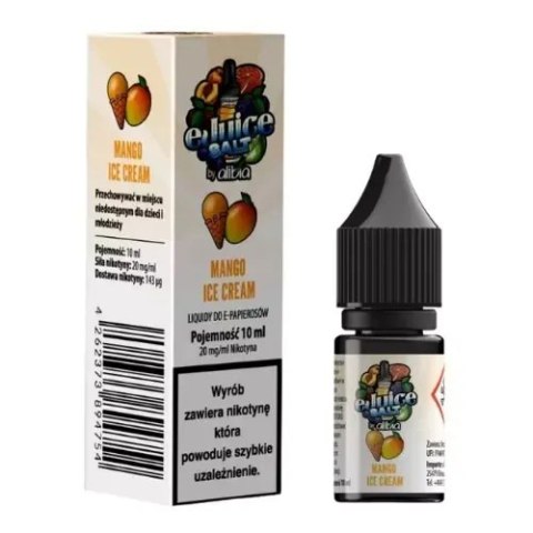 Liquid EJUICE Salt 20mg 10ml - Mango Ice Cream