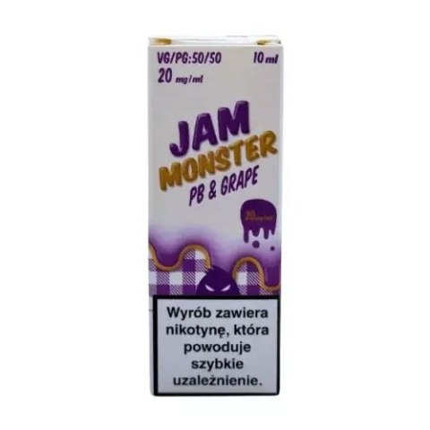 Liquid Salt MVL - Jam Monster 10 ml 20mg - PB & Grape