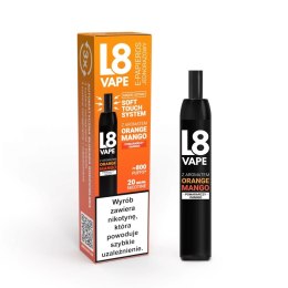 L8 Vape 800puff 20mg - Orange Mango