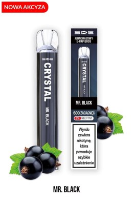 *NOWA AKCYZA* SKE Crystal - Mr. Black 600 puffs 20 mg