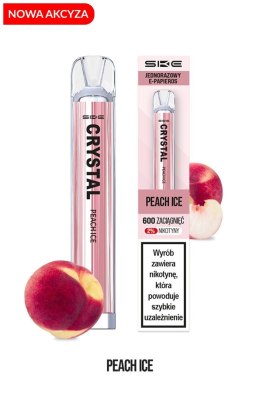 *NOWA AKCYZA* SKE Crystal - Peach Ice 600 puffs 20 mg