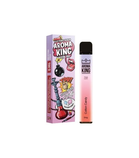 Aroma King Hookah 700+ 0mg - Cotton Candy