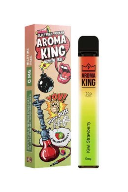 Aroma King Hookah 700+ 0mg - Kiwi Strawberry