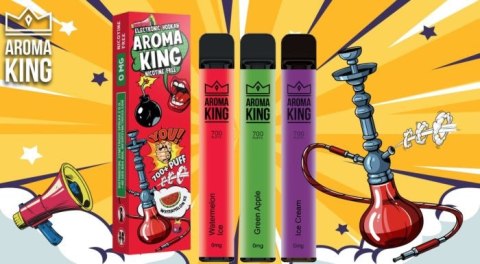 Aroma King Hookah 700+ 0mg - Mango Apple Pear