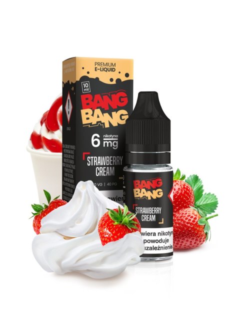 Liquid BANG BANG 10ml Strawberry Cream 6mg