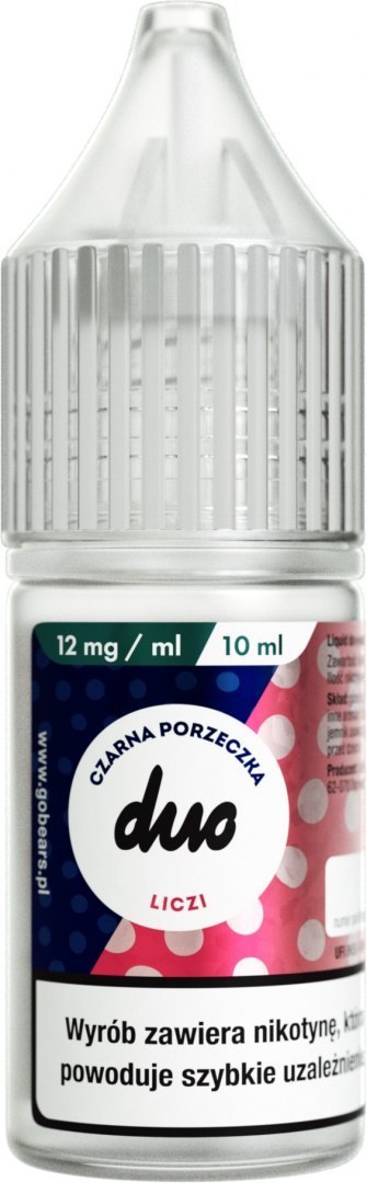 Liquid Duo Nicotine 10ml - Czarna Porzeczka Liczi 12mg