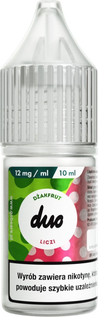 Liquid Duo Nicotine 10ml - Dżakfrut Liczi 12mg