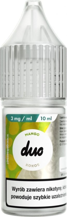 Liquid Duo Nicotine 10ml - Mango Kokos 3mg