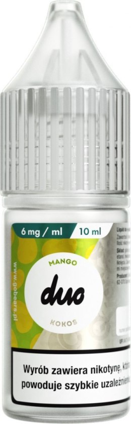 Duo Nicotine 10ml - Mango Kokos 6mg